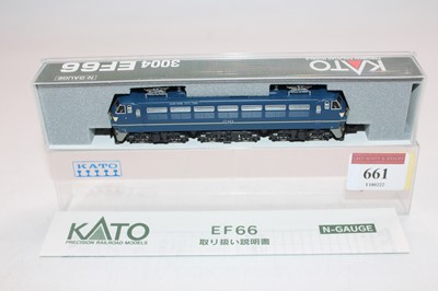 Lot 661 - Kato N gauge 3004 EF66 4-4-4 electric loco,...