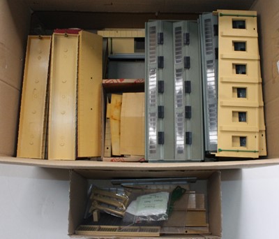 Lot 663 - Large box containing parts for Hornby Dublo...