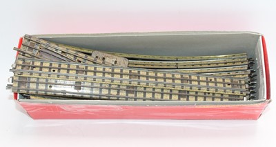 Lot 670 - Hornby Dublo pre-war 3-rail track: one each...