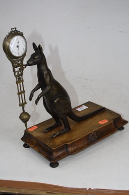 Lot 39 - A 20th century bronze novelty mystery clock,...