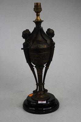 Lot 45 - A modern table lamp, in the classical style,...