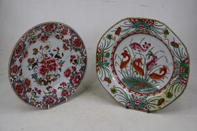 Lot 80 - A box of 19th century and later ceramics to...