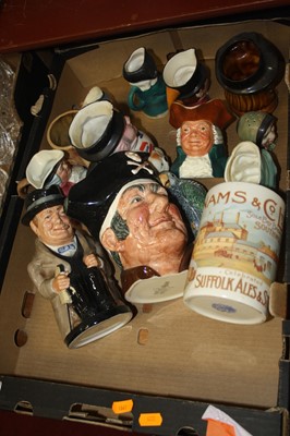 Lot 83 - A box of various character jugs to include...