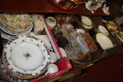 Lot 87 - Four boxes of various glassware and ceramics...