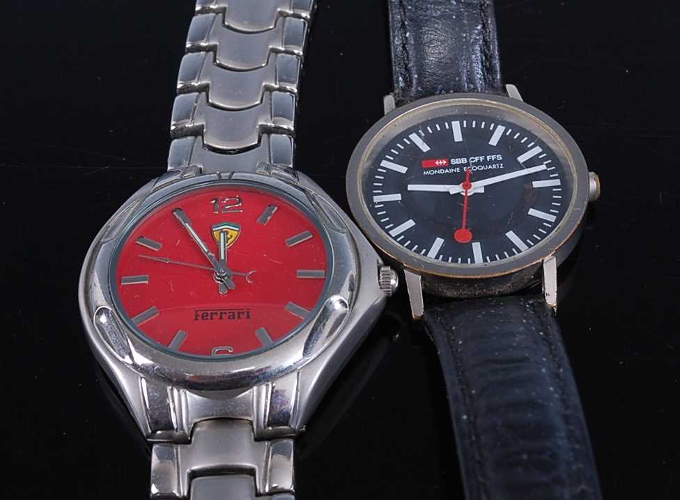Lot 326 - Two gents quartz fashion watches, one labelled...