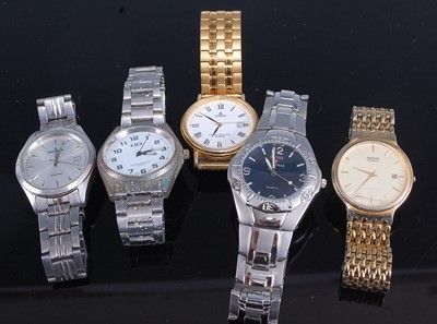 Lot 345 - Five various gents fashion watches, to include...