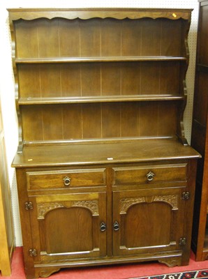 Lot 1113 - A contemporary oak dresser, width 121cm