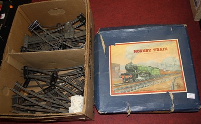 Lot 92 - A Hornby 0 gauge No.201 tank goods part train...