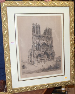 Lot 1016 - Richard D Winter - pair cathedral studies,...