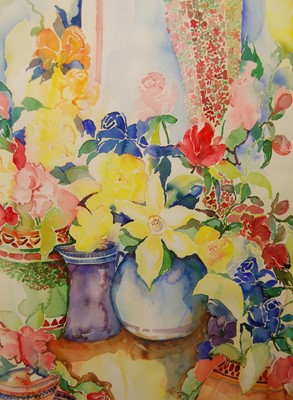 Lot 1023 - Amanda Brighton (b. 1953) - still life with...