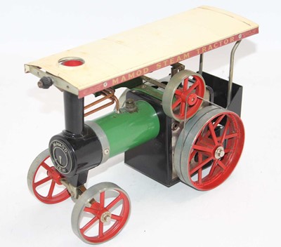 Lot 59 - Mamod TE1 Live Steam Traction engine, of usual...