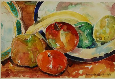 Lot 1059 - Amanda Brighton (b.1953) - still life with...