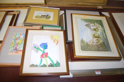 Lot 1076 - Assorted pictures and prints, to include...