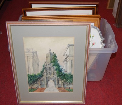 Lot 1081 - A box of assorted reproduction prints etc