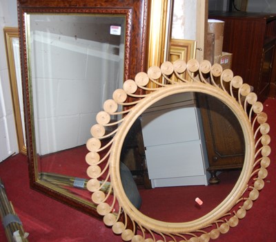 Lot 1084 - Six various reproduction wall mirrors, to...