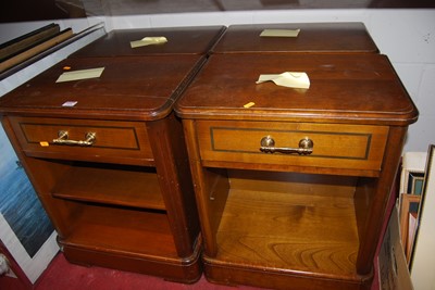 Lot 1088 - A set of four reproduction hardwood single...