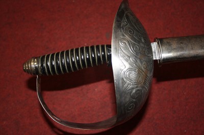 Lot 96 - A reproduction cavalry type sword, in steel...