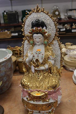 Lot 126 - A large modern ceramic model of a Hindu...