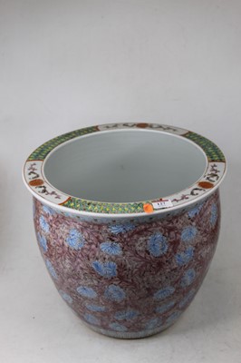 Lot 127 - A large modern Chinese style jardiniere,...