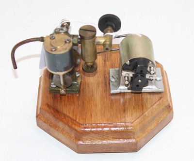 Lot 72 - An electrically powered miniature single...