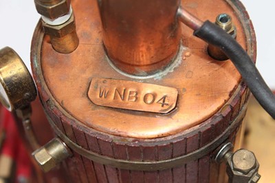 Lot 74 - Cheddar Models Gas Powered Fire Tube boiler,...