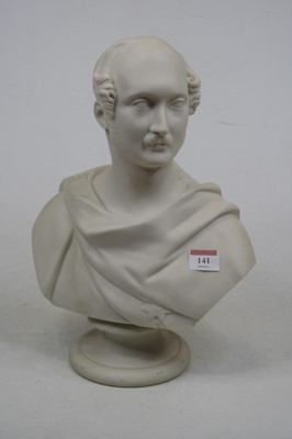 Lot 141 - A WH Kerr & Co Worcester parian bust of Prince...