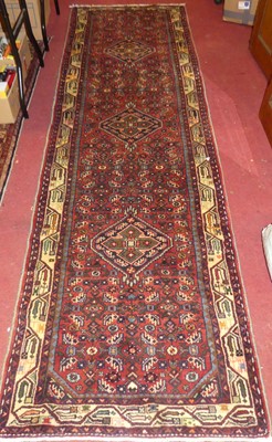 Lot 1151 - A Persian woollen Malayer hall runner, 300 x 85cm