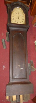 Lot 1165 - An early 19th century oak longcase clock,...