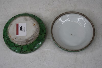 Lot 186 - A Chinese porcelain trinket box and cover...