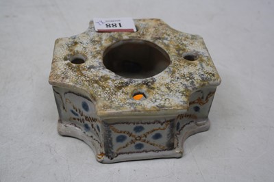 Lot 188 - A continental faience inkstand, probably early...