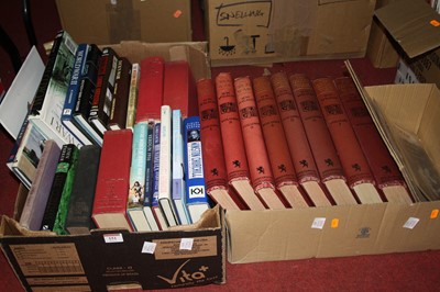 Lot 233 - One box of military-related books to include...