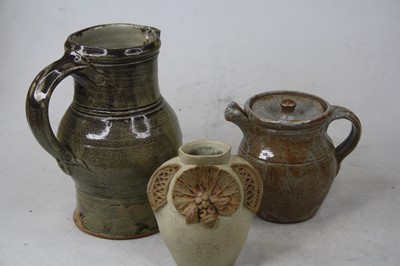 Lot 157 - A Victorian salt glazed stoneware jug,...