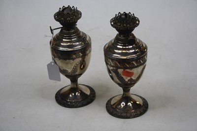 Lot 216 - A pair of Benet Fink & Co silver plated...