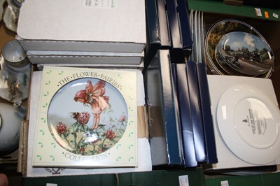 Lot 528 - Two boxes of assorted collectors plates, to...