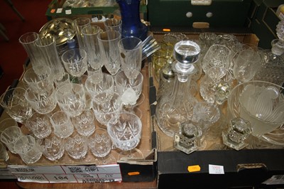 Lot 542 - Two boxes of assorted glassware, German...