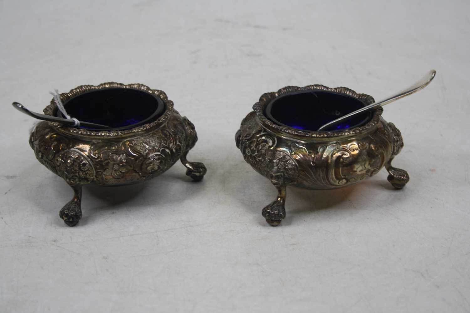 Lot 261 - A pair of Victorian silver open salts, each...