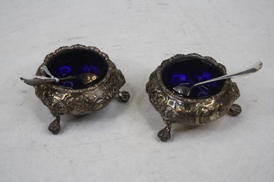 Lot 261 - A pair of Victorian silver open salts, each...