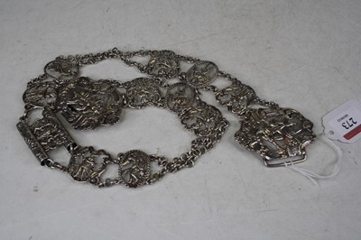 Lot 273 - A late Victorian silver nurse's belt, each...