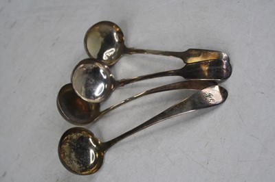 Lot 278 - A pair of William IV Scottish silver sauce...