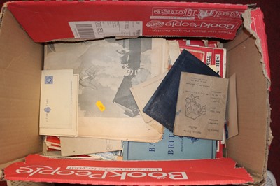 Lot 554 - A box of mixed WWII related ephemera