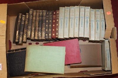 Lot 566 - A box of assorted volumes to include bindings