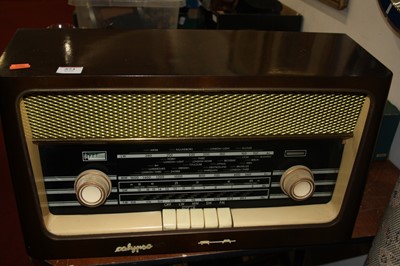 Lot 573 - A Calypso RA walnut cased wireless receiver,...