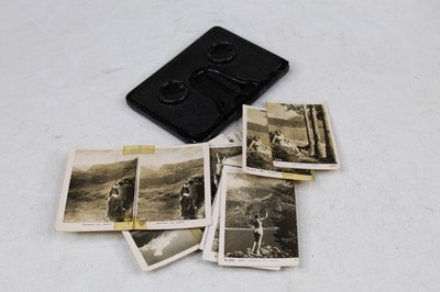 Lot 411 - An early 20th century pocket stereoscopic...