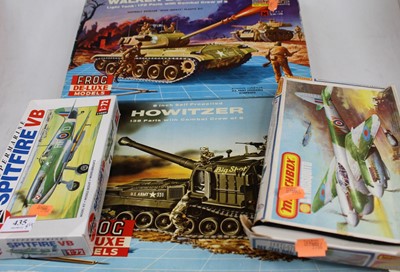 Lot 435 - A collection of four plastic kits, to include...