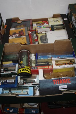 Lot 596 - Two boxes of modern issue diecast to include...