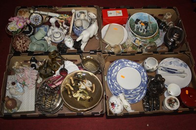 Lot 607 - Four boxes of mixed ceramics, collectables,...