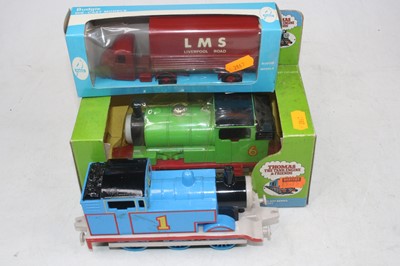 Lot 472 - Thomas the Tank Engine models x2, and a Budgie...