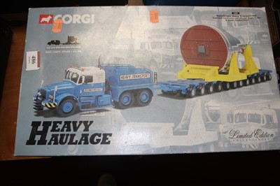 Lot 486 - Corgi models limited edition heavy haulage...