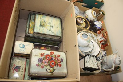 Lot 503 - A box of mixed china ware to include Japanese...