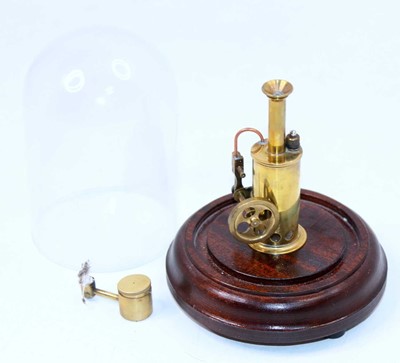 Lot 88 - A miniature kit built model of a spirit fired...
